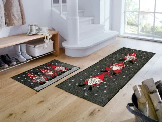 Winterzwerg wash + dry Weihnachtsmatte | Größe: 50x75cm