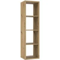 FORTE Standregal Mauro, FSC®-zertifiziert, Fachgröße 33x33cm, 4 Fächer