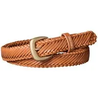 Calvin Klein Ledergürtel BRAIDED LOGO BUCKLE 25MM Größenverstellbar mit Metallschließe