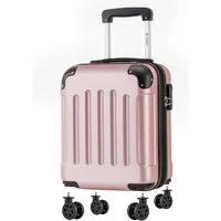 YONSLY Handgepäckkoffer Kabinenkoffer Reisekoffer Trolley mit abnehmbaren Rollrädern, 4 Rollen, ABS-Hartschale mit Zahlenschloss und ergonomischem Gummigriff