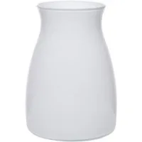 INNA-Glas Dekovase Glas Blumen Vase Maisie, weiß, 20 cm, Ø 14 cm