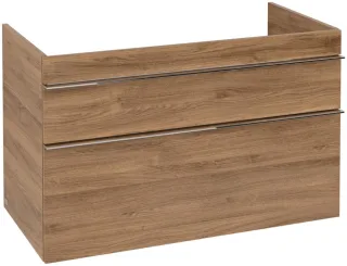 Villeroy & Boch Venticello Waschbeckenunterschrank, 2 Auszüge, 953 x 590 x 477 mm, Kansas Oak / Kans A92601RH