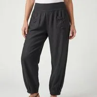 OriginalYou Leinenhose Sommerliche Leinen Pumphose luftig leichte Schlupfhose luftig & leichtes Leinengewebe, elastischer Bund, in Unifarbe