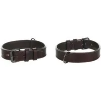 Flamingo Hunde-Halsband Halsband gepolstert & breit Denver braun