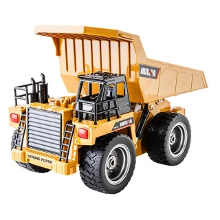 Huina Toys RTR 1534 1/18 2.4G 9CH RC Car Dump Truck Alloy Bucket Cabin LED Light Engineering Remote Control Simulation C