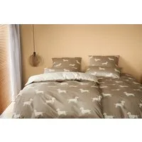 Elegante Bettwäsche Dogs, Mako-Satin, 2 teilig, angenehmes Hautgefühl