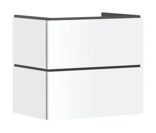 Hansgrohe Waschtischunterschrank Xilesa E 680x470mm m.2SK PushOpen f.WB mattweiss, 54295700 54295700