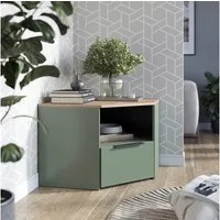 Vicco Lowboard Wido, Grün/Sonoma, 68 x 50 cm (1 St)