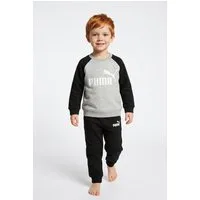 PUMA Trainingsanzug MINICATS ESS RAGLAN CREW SET FL INF (2-tlg), 2-teilig, mit Rundhalsausschnitt, mit innenliegendem Kordelzug