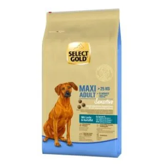 SELECT GOLD Sensitive Trockenfutter Hund Adult Maxi Lachs und Kartoffel 12 kg