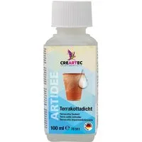 CREARTEC Terrakottadicht - 100 ml - zum Abdichten und Schützen von Kunstwerken Naturstein-Imprägnierung, für dekorative Gefäße im Innen- und Außenbereich - Made in Germany