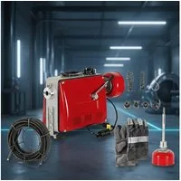 Melko Rohrreinigungsspirale Rohrreinigungsgerät Rohrreinigungsmaschine 500W 16mm Abflussreinige, L: 36.5 cm, ∅ 10,00 mm, (Stück), mit Links-/Rechtlauf über Schalterstellung