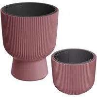 VidaAtHome.de Blumentopf Design-Pflanzgefäße-Set ALVY 30 & CYRA 24