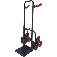 RAMROXX Treppensackkarre 150 kg Treppen Sackkarre – Treppensteiger mit 305×285 mm Plattform