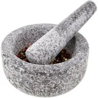 Thiru Mörser Premium mit Stößel und Deckel Ø 10 cm