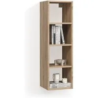 Livinity® Bücherregal Piave, Sonoma, 30 x 100 cm mit 4 offene Ablagen, 1-tlg.