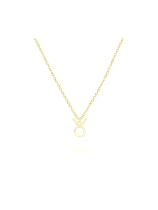 BEKA&BELL Anhänger mit Kette 925-Sterling Silber vergoldet Glänzend 42cm Stier
