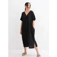 bonprix Tunikakleid für eleganten Look, aus Leinen, Oversize-Passform, mit Halbarm