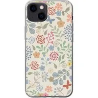 MuchoWow Handyhülle für Apple iPhone 13 Eine Blumenmuster-Illustration mit vielen Blumen, Smartphone-Bumper, Print, Handy Schutzhülle Dünn