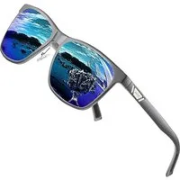 LuxusKollektion Retrosonnenbrille Sonnenbrille unisex polarisiert UV400 Al-Mg Metallrahmen Fahrerbrille