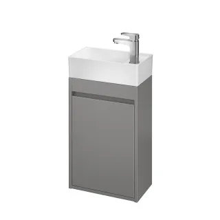 Neuesbad Serie 300 Waschtischunterschrank, B:390, T:215, H:590mm, Grau matt 1S924-0141