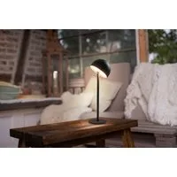 OTTO home Tischleuchte Akku Tischlampe GERRIN Indoor Outdoor, magnetischer Flaschenaufsatz, Dimmfunktion, Memoryfunktion, LED fest integriert, Warmweiß, Pilzlampe Flaschenaufsatz, Regulierung der Lichtstärke, Pilz, Lampe