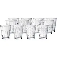 Villeroy & Boch Glas Dressed Up Wassergläser 310 ml 12er Set, 12-tlg., Glas
