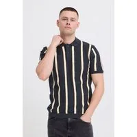 Blend Poloshirt BHDarin Striped (1-tlg) Gestreiftes Feinstrick-Poloshirt mit Strickmuster