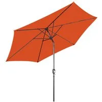 Angel Living Sonnenschirm 3m, Garten Ampelschirm mit Kurbel & Höhenverstellung, Sonnenschutz, ohne Schirmständer, Terrassenschirm für Terrasse, Balkon & Garten, ohne Schirmständer