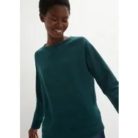 bonprix Sweatshirt klassischer Rundhalsausschnitt, bequeme Passform, ohne Verschluss