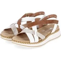 Remonte Remonte D3J53-80 Damen Glattleder white Sandalette