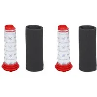 McFilter Filter-Set waschbar 4-teilig geeignet für Bosch Staubsauger, Zubehör für Athlet 25.2v BCH6AT25JP/01, BCH6AT25JP/02, Athlet Zoo'o BCH6ZOOO Pro Animal BCH6L2560, BCH6L2561, waschbar, Alternative für Zentralfilter 00754176 + Filterschaum 007541