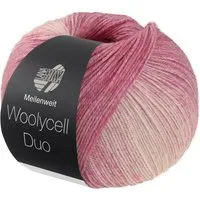 LANA GROSSA Meilenweit 100 WOOLYCELL DUO Häkelwolle, 400 m (4-fach Sockengarn ohne Polyamidanteil), 100 g