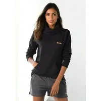 Bench. Loungewear Longsweatshirt mit Stehkragen in Layeroptik und Kängurutasche, Loungewear