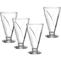 LEONARDO Eisschale CONO, Eisbecher aus Glas, 360 ml, 4er-Set, Glas, (Set, 4-tlg), spülmaschinengeeignet