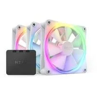 F120 RGB-Dreierpack 120x120x26, Gehäuselüfter weiß, 3er Pack inkl. RGB & Fan Controller, 120 mm