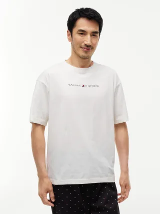 SS TEE CONT. LOGO Ivory Silk - Gr. - L