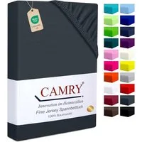 Camry Spannbettlaken CLASSIC Jersey 100% Baumwolle Spannbetttuch atmungsaktiv Gummizug, Jersey Baumwolle, Gummizug: rundum, 100% Baumwolle, alle Matratzenhöhen, atmungsaktiv, pflegeleicht