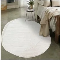 Mazovia Designteppich Modern Unregelmäßig Teppich Weich Teppich für Wohnzimmer Beige Creme, 120 x 170 cm, Fußbodenheizung