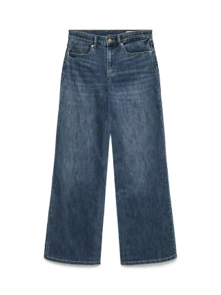 VERO MODA - VMOLIVIA STRETCH HR WIDE JNS LI3182 NOOS Medium Blue Denim - Gr. - 30