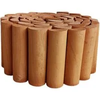 HTI-Line Beetumrandung Heidi halbrund, Stück, 1 Rolle Beetumrandung, Beetbegrenzung Beeteinfassung Holz