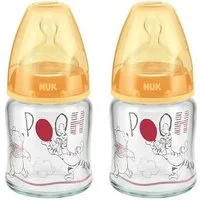 NUK Babyflasche NUK First Choice Glas-Babyflasche 120ml 0+ Sauger