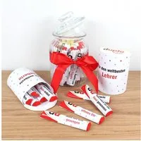 nikima Packpapier AUFKLEBER SET - Duplo Danke Abschiedsgeschenk Lehrer Lehrerin