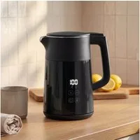 HOMCOM Wasserkocher, 1.7 l, 3000 W, PTFE-freier Edelstahl, elektronische Temperatureinstellung