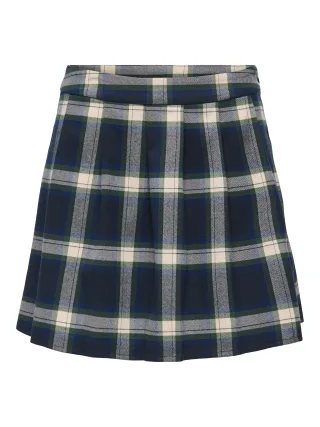 ONLY - ONLWREN CHECK SHORT SKIRT WVN Night Sky - Gr. - L