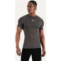 Smilodox T-Shirt Carnos, Compression Shirt Herren, Gymshirt, Seamless, Training Compression Fit, Seamless, atmungsaktiv, Body Mapping, Stretch