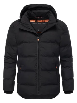 Stone Harbour Herren Winterjacke Gavriloo mit abnehmbarer Kapuze & Fleecefutter
