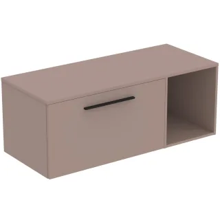 Ideal Standard Möbel-Set 120cm i.life B 1 Auszug 1 off.Fach Gr.Schwarz Greige matt, T5758NH T5758NH