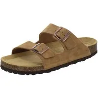 AFS-Schuhe 310084 Zweischnaller Pantolette für Herren mit Fußbett, bequeme Sandalen aus Leder