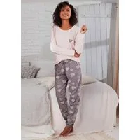 Vivance Dreams by Lascana Pyjama mit süßem Herzchen-Print